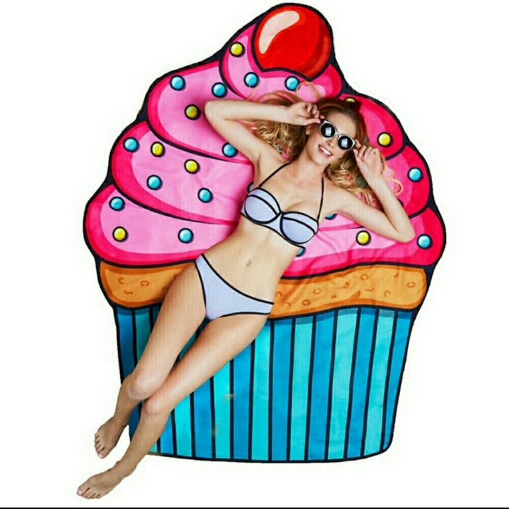 Cupcake Beach Towel/ Coverup